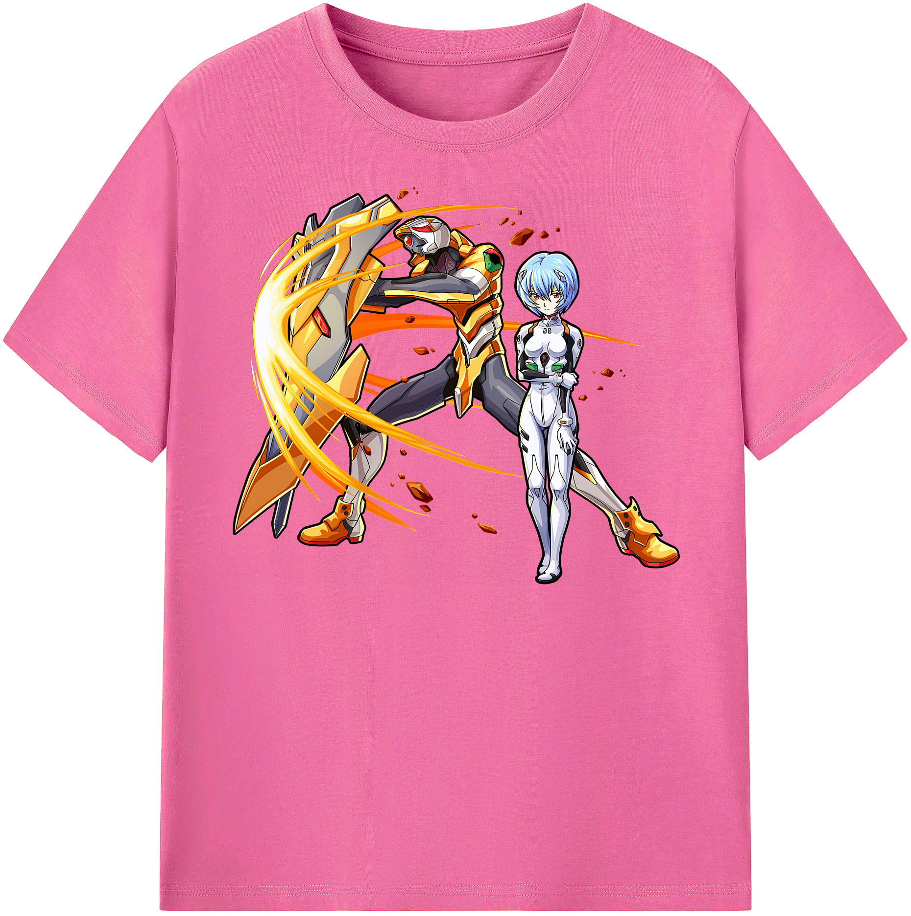 （画像用） EVA 新世紀エヴァンゲリオン レディースカジュアルプリントTシャツ（綿100％）